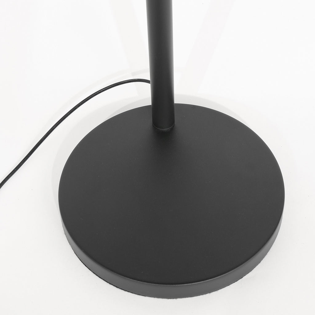 3-lichts vloerlamp Sparkled Light 4356ZW met beige kurkstructuur kappen