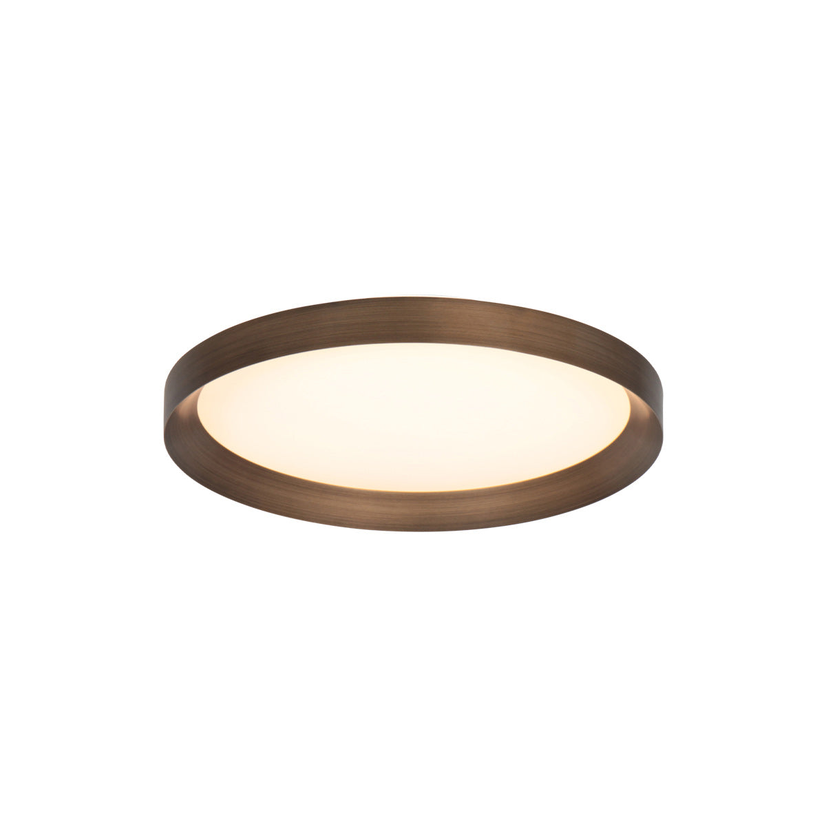 Plafondlamp Flady 4367BR bronzen LED lamp Ø30 cm met uplight