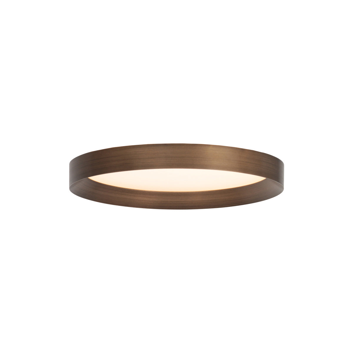 Plafondlamp Flady 4367BR bronzen LED lamp Ø30 cm met uplight