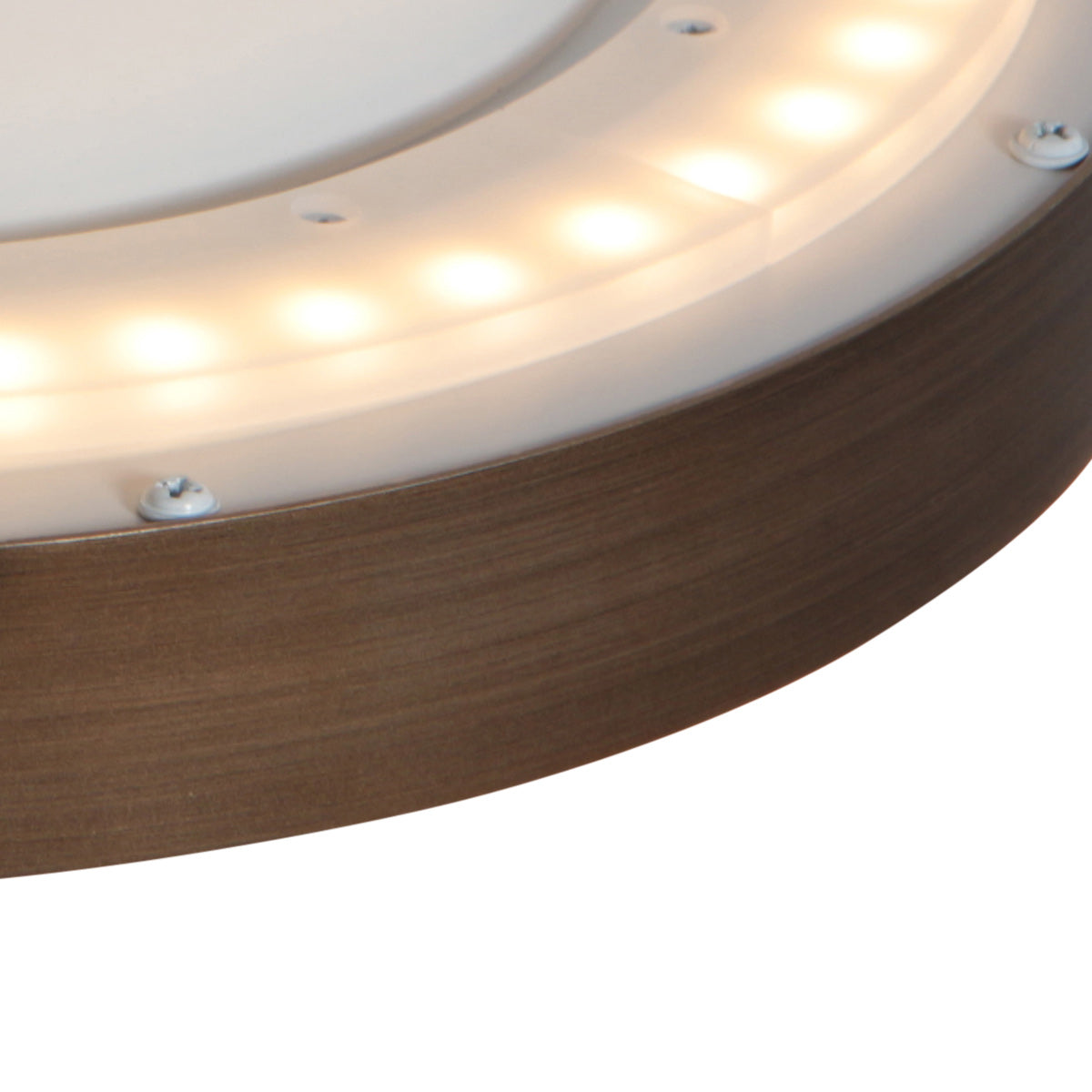 Plafondlamp Flady 4367BR bronzen LED lamp Ø30 cm met uplight