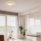 Plafondlamp Flady 4367GO gouden LED lamp Ø30 cm met uplight