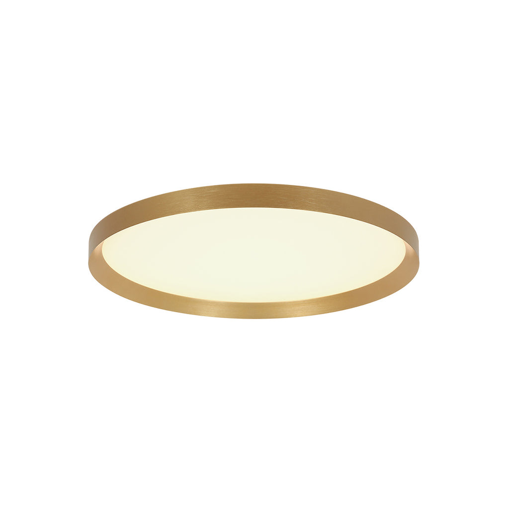 Plafondlamp Flady 4367GO gouden LED lamp Ø30 cm met uplight