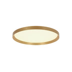 Plafondlamp Flady 4367GO gouden LED lamp Ø30 cm met uplight