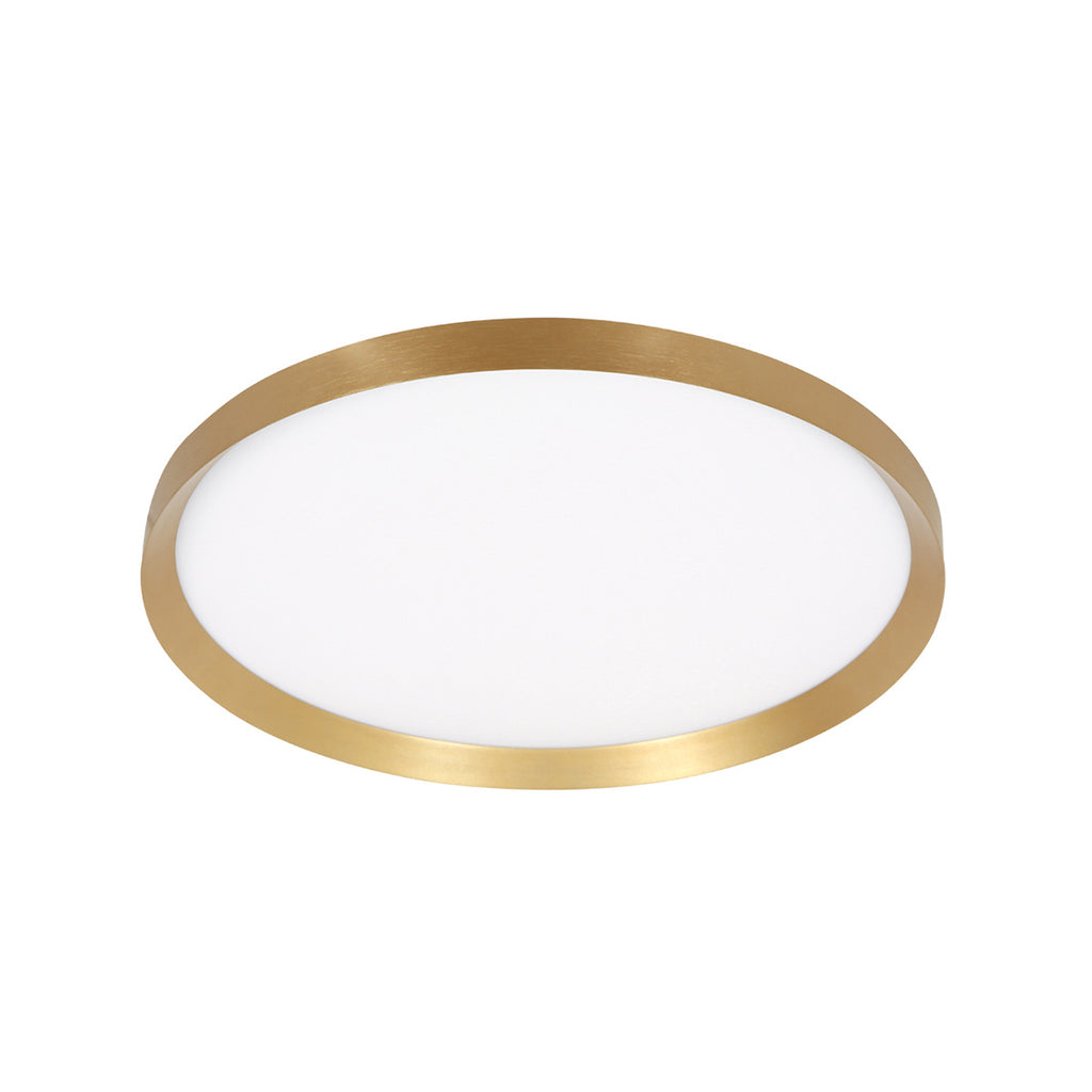 Plafondlamp Flady 4367GO gouden LED lamp Ø30 cm met uplight