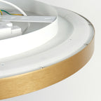 Plafondlamp Flady 4367GO gouden LED lamp Ø30 cm met uplight