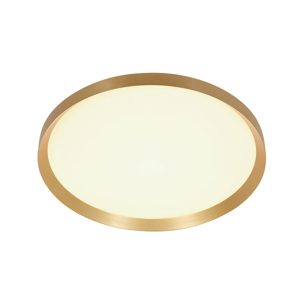 Plafondlamp Flady 4367GO gouden LED lamp Ø30 cm met uplight