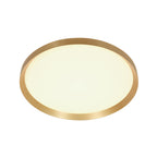 Plafondlamp Flady 4367GO gouden LED lamp Ø30 cm met uplight