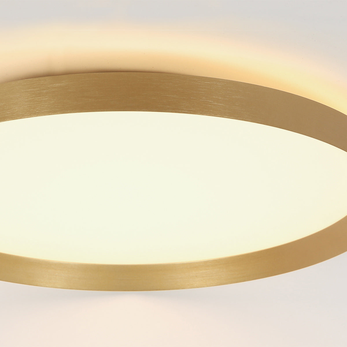Plafondlamp Flady 4367GO gouden LED lamp Ø30 cm met uplight