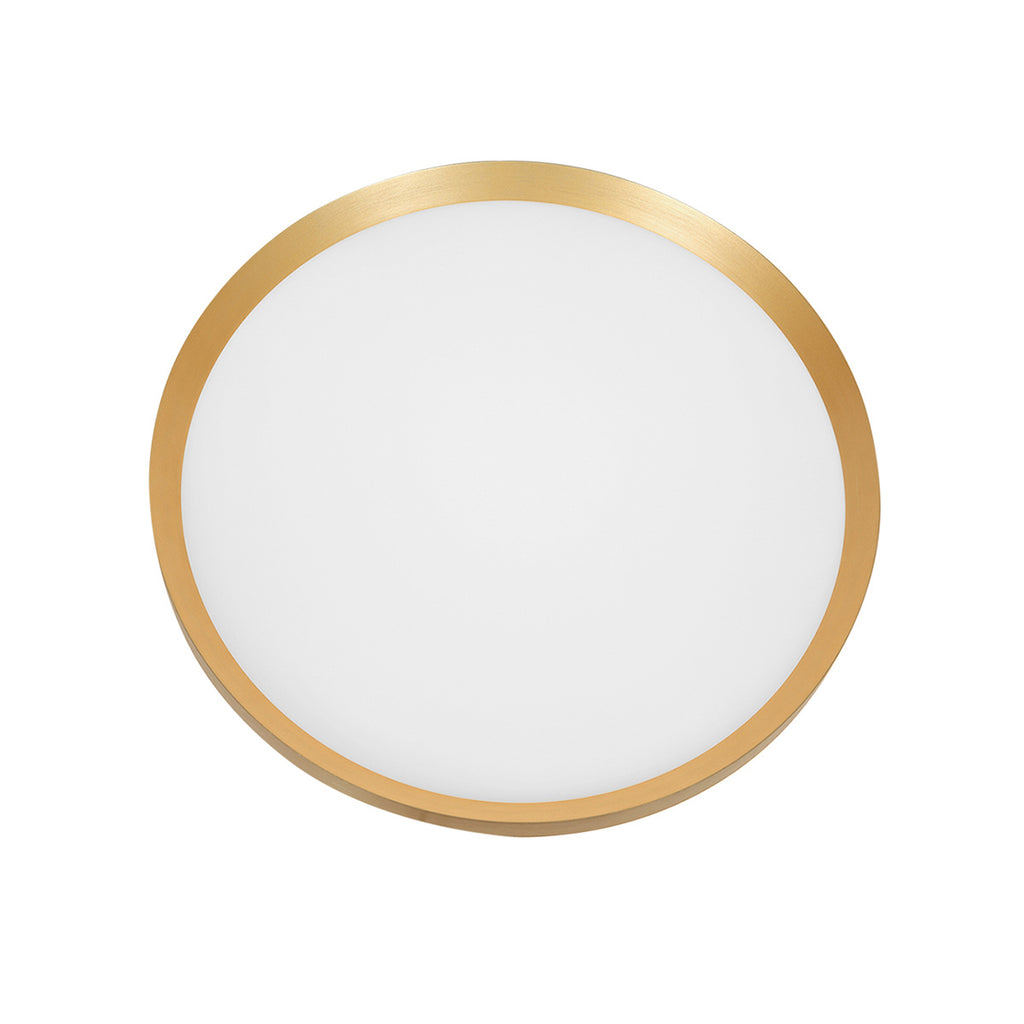 Plafondlamp Flady 4367GO gouden LED lamp Ø30 cm met uplight