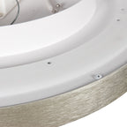 Plafondlamp Flady 4367ST stalen LED lamp Ø30 cm met uplight