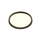 Plafondlamp Flady 4367ZW zwarte LED lamp Ø30 cm met uplight