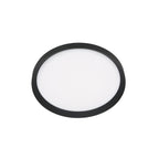 Plafondlamp Flady 4367ZW zwarte LED lamp Ø30 cm met uplight