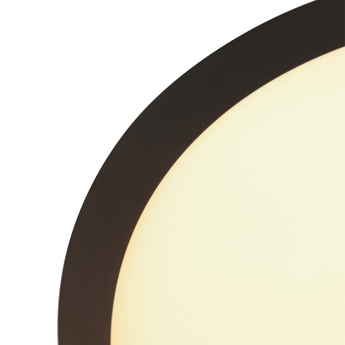 Plafondlamp Flady 4367ZW zwarte LED lamp Ø30 cm met uplight