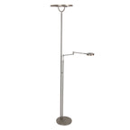 Staalkleurige vloerlamp 4386ST - Soleil 2 met 5 jaar garantie