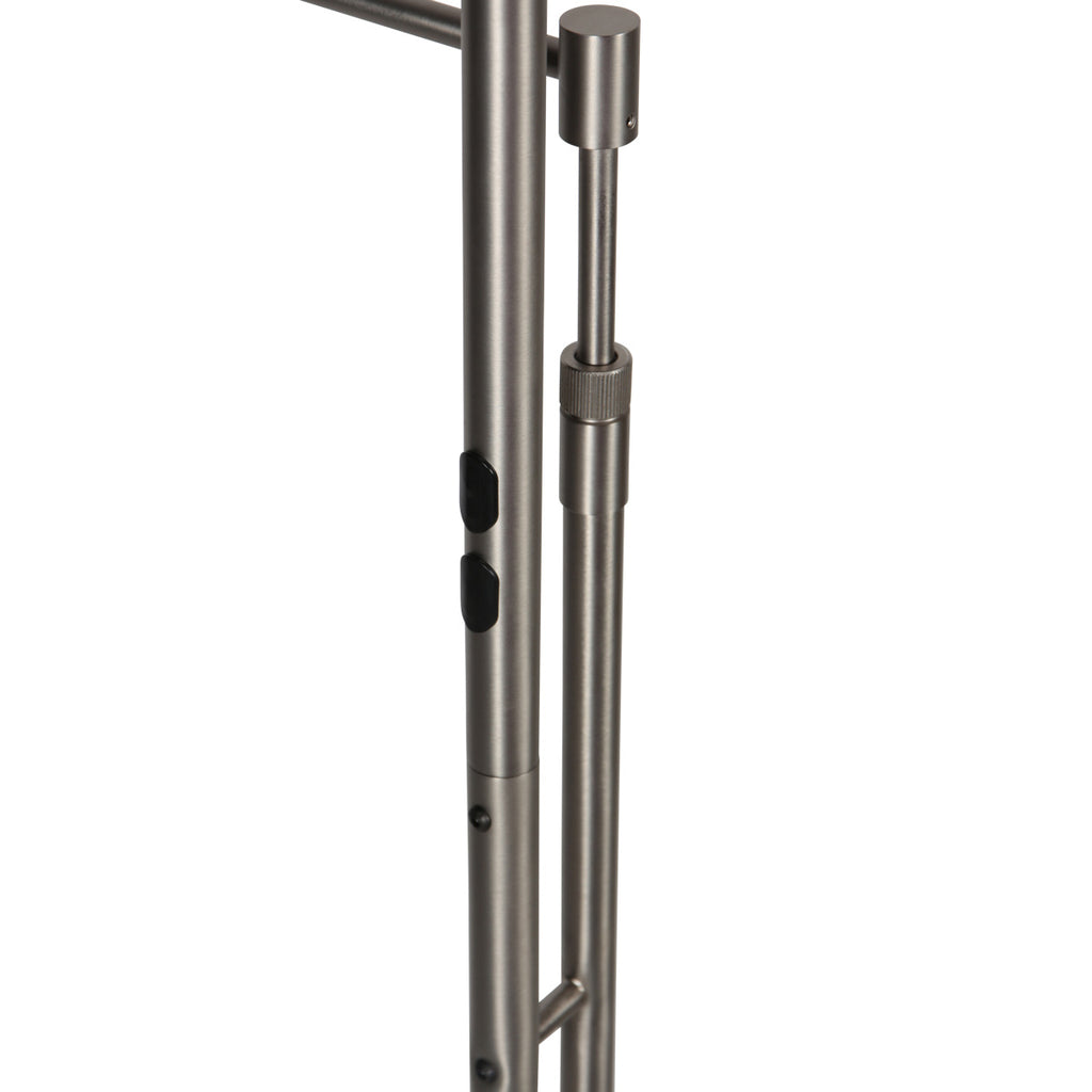 Staalkleurige vloerlamp 4386ST - Soleil 2 met 5 jaar garantie