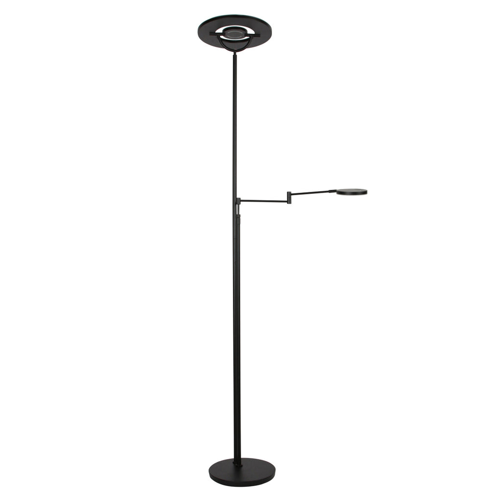 Zwarte vloerlamp Soleil 2 4386ZW met veel mogelijkheden