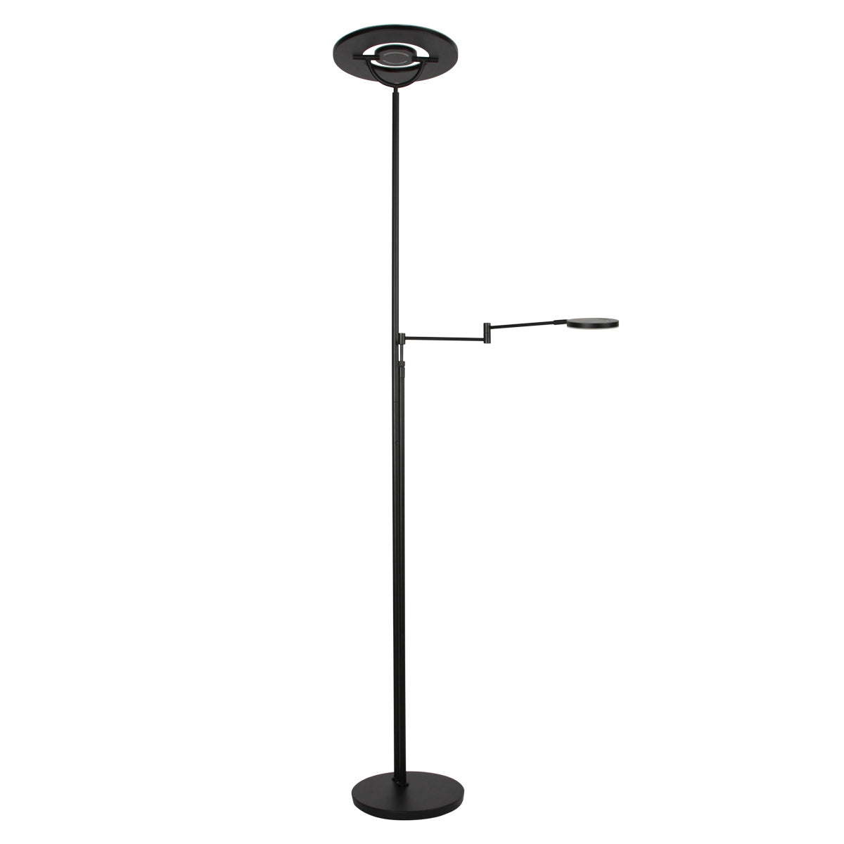 Zwarte vloerlamp Soleil 2 4386ZW met veel mogelijkheden