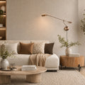 Soleil 2 4387BR Wandlamp met zwenkarm in brons