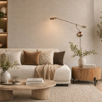 Soleil 2 4387BR Wandlamp met zwenkarm in brons