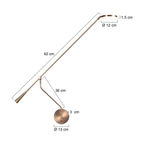 Soleil 2 4387BR Wandlamp met zwenkarm in brons
