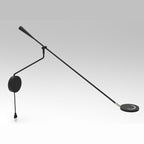 Wandlamp met lange zwenkarm Soleil 2 4387ZW