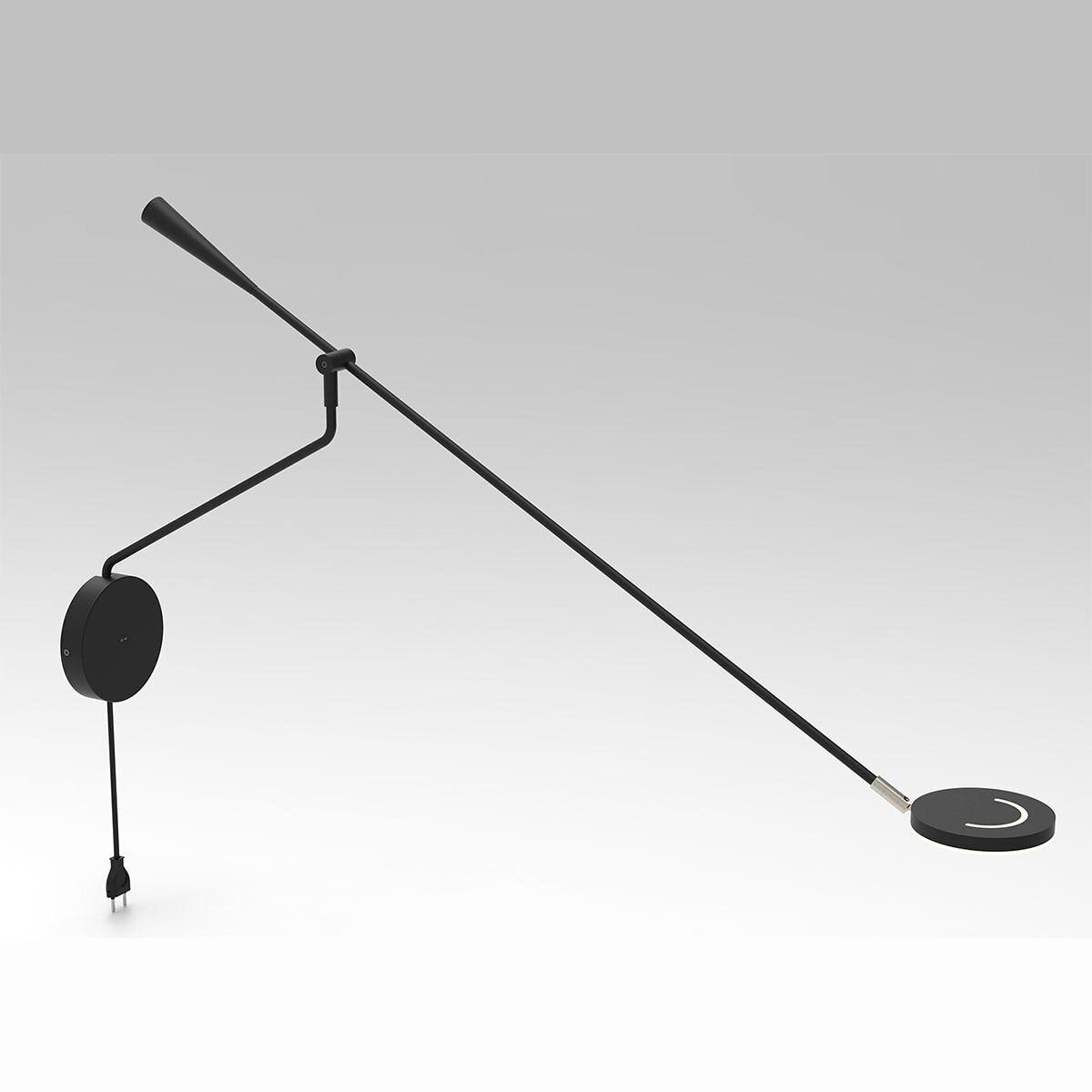 Wandlamp met lange zwenkarm Soleil 2 4387ZW