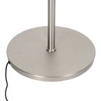Soleil 2 4388ST – Stalen vloerlamp met uplight en leesarm