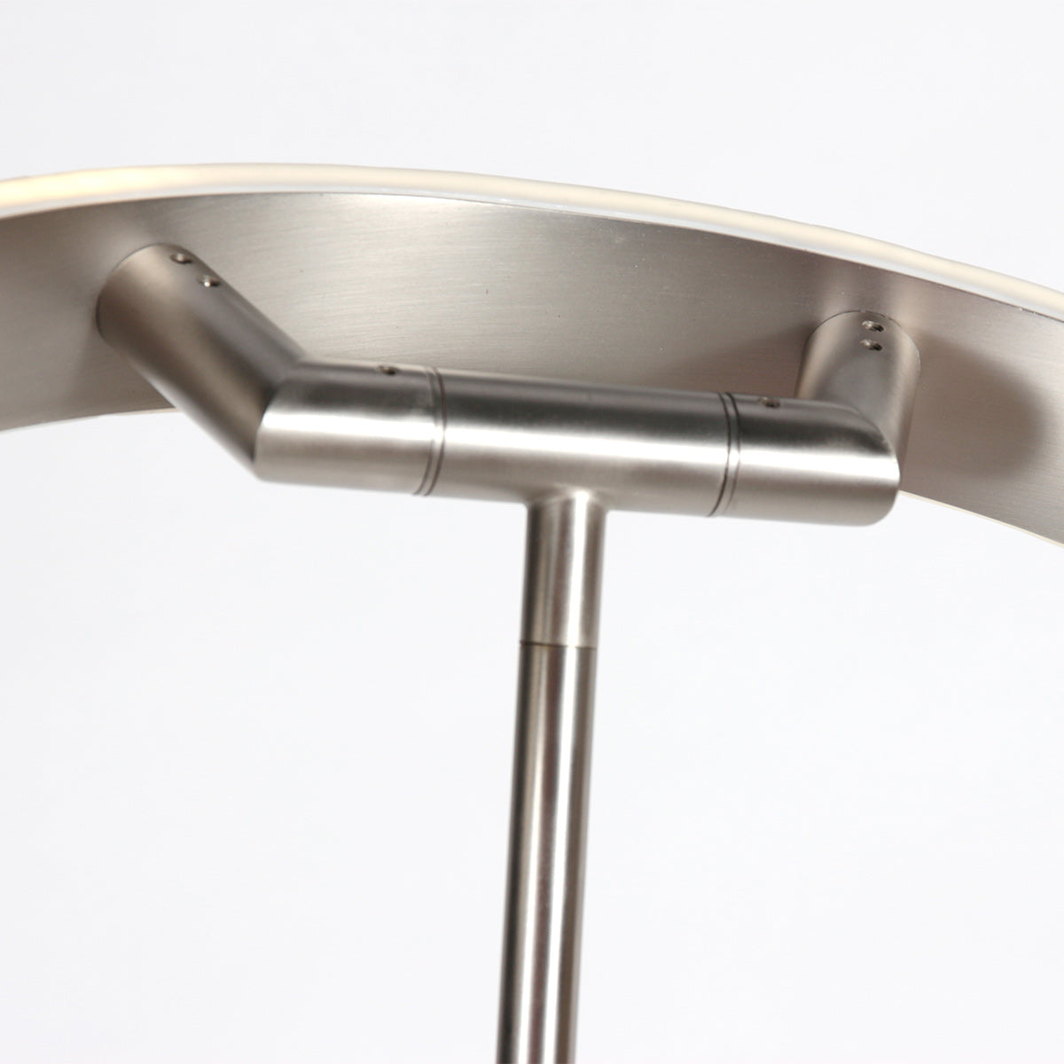 Soleil 2 4388ST – Stalen vloerlamp met uplight en leesarm