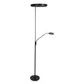 Soleil 2 4388ZW – Zwarte vloerlamp met flexibele leesarm