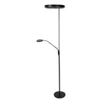 Soleil 2 4388ZW – Zwarte vloerlamp met flexibele leesarm