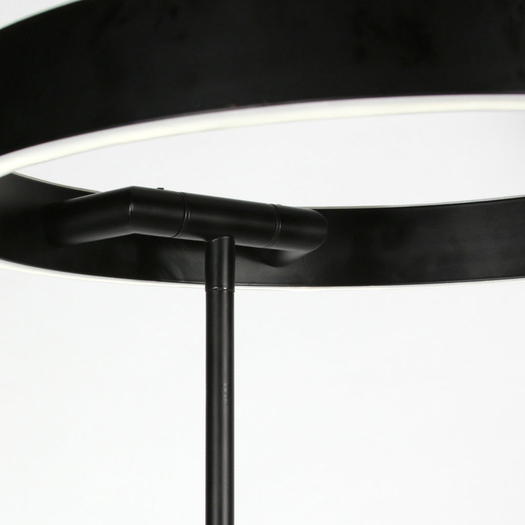 Soleil 2 4388ZW – Zwarte vloerlamp met flexibele leesarm