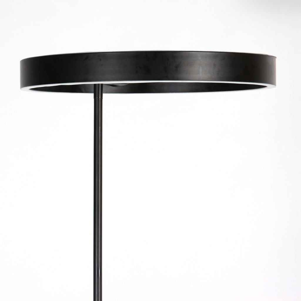 Soleil 2 4388ZW – Zwarte vloerlamp met flexibele leesarm