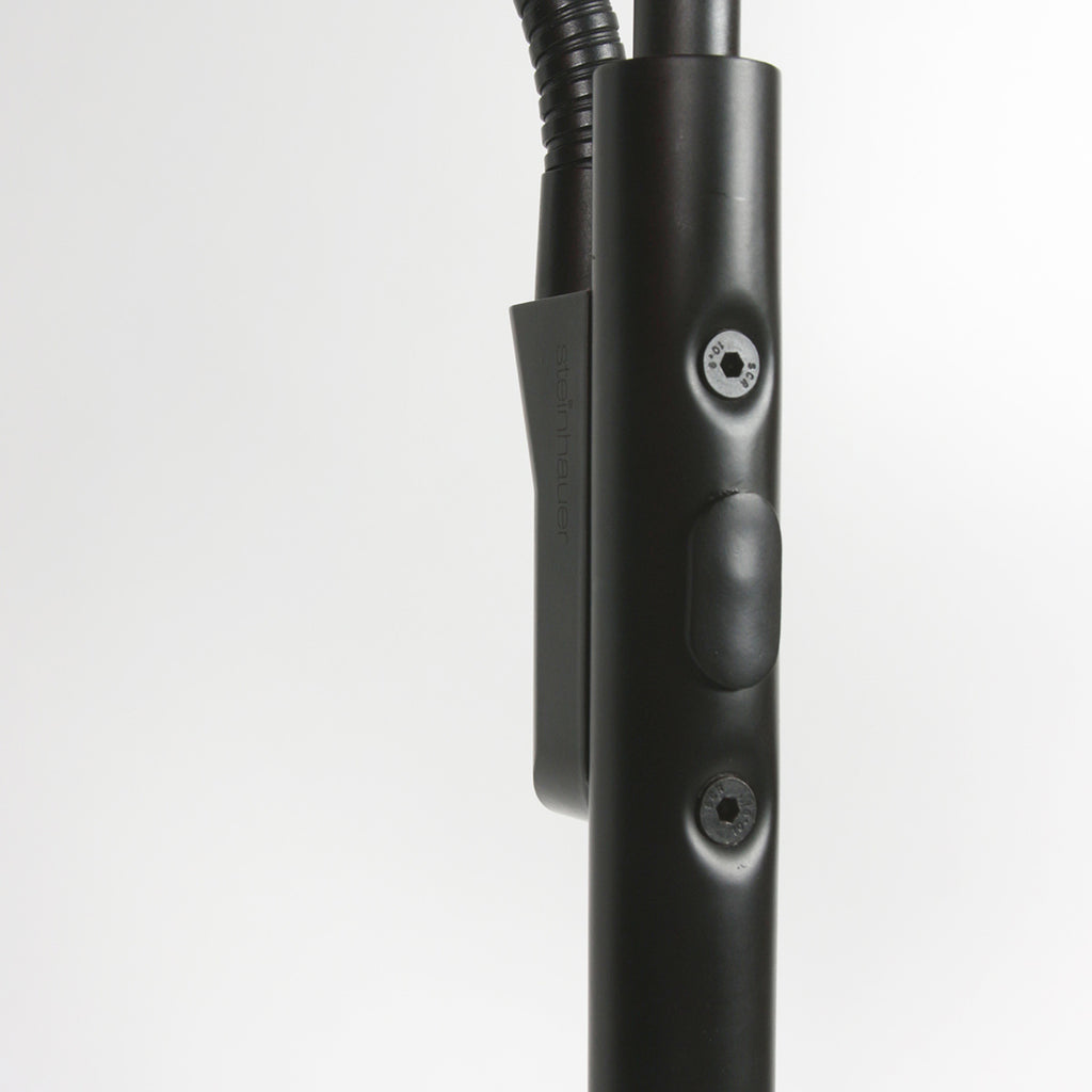 Soleil 2 4388ZW – Zwarte vloerlamp met flexibele leesarm