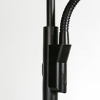 Soleil 2 4388ZW – Zwarte vloerlamp met flexibele leesarm