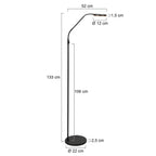 Vloerlamp Soleil 2 4389ZW zwart met instelbare lichtkleur
