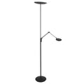 Vloerlamp Zenith 2 4390ZW zwart met dubbele reflector