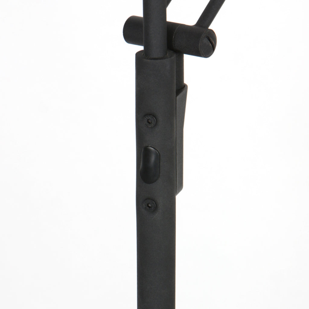Vloerlamp Zenith 2 4390ZW zwart met dubbele reflector