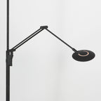 Vloerlamp Zenith 2 4390ZW zwart met dubbele reflector