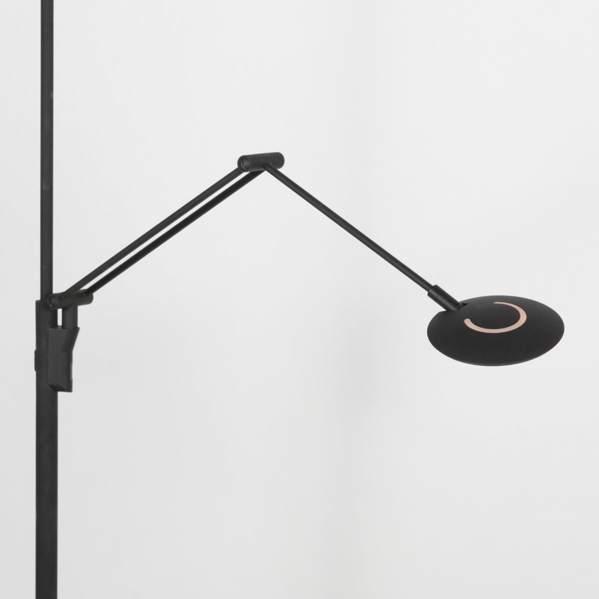 Vloerlamp Zenith 2 4390ZW zwart met dubbele reflector