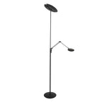 Vloerlamp Zenith 2 4390ZW zwart met dubbele reflector