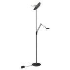 Vloerlamp Zenith 2 4390ZW zwart met dubbele reflector
