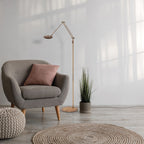 Bronzen vloerlamp Zenith 2 4391BR kleurinstelbaar en afstandsbediening