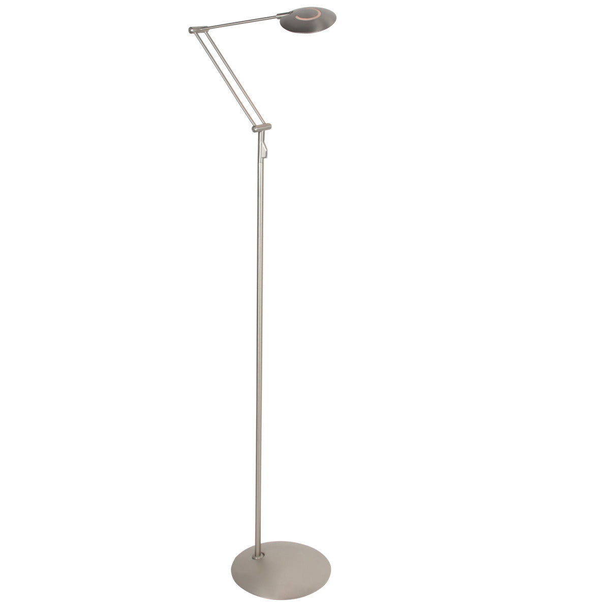Stalen vloerlamp Zenith 2 4391ST met afstandsbediening