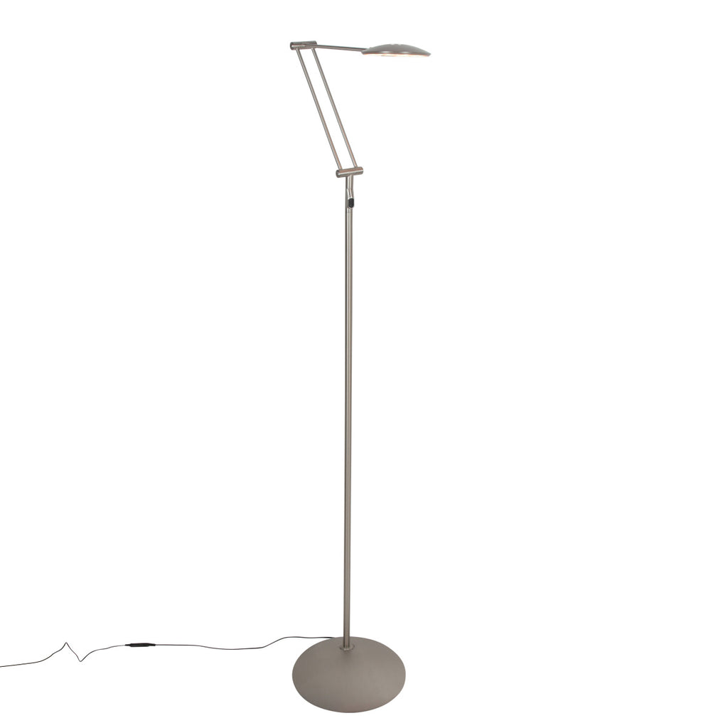 Stalen vloerlamp Zenith 2 4391ST met afstandsbediening