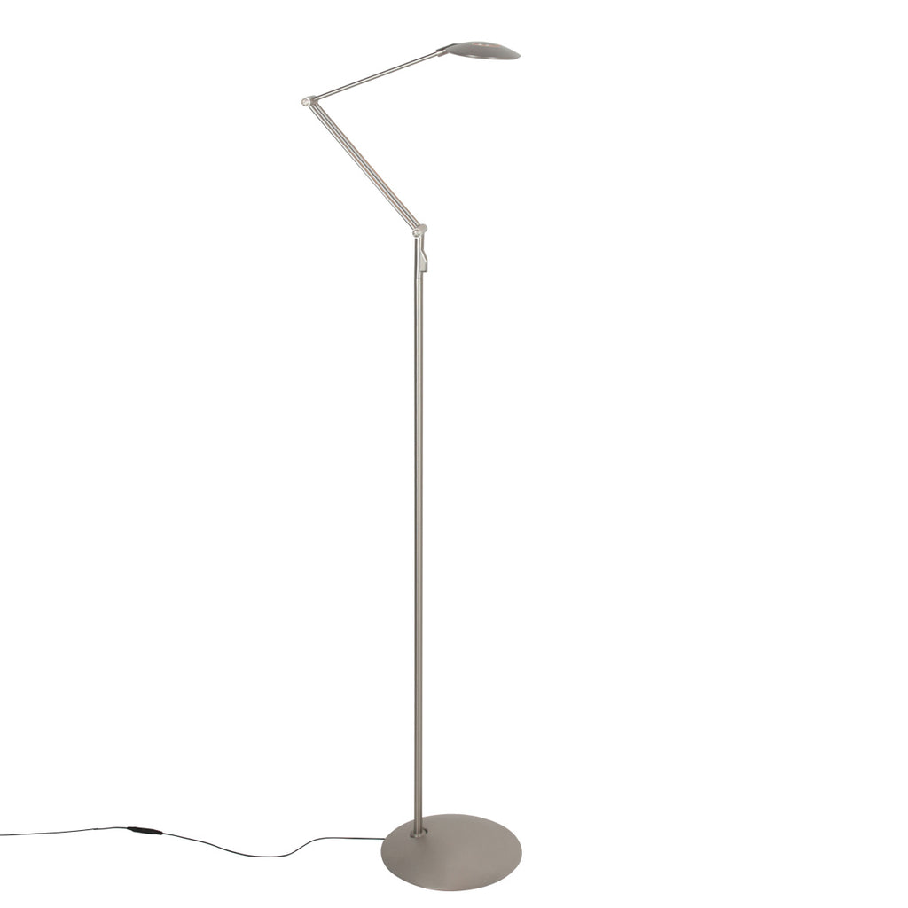 Stalen vloerlamp Zenith 2 4391ST met afstandsbediening