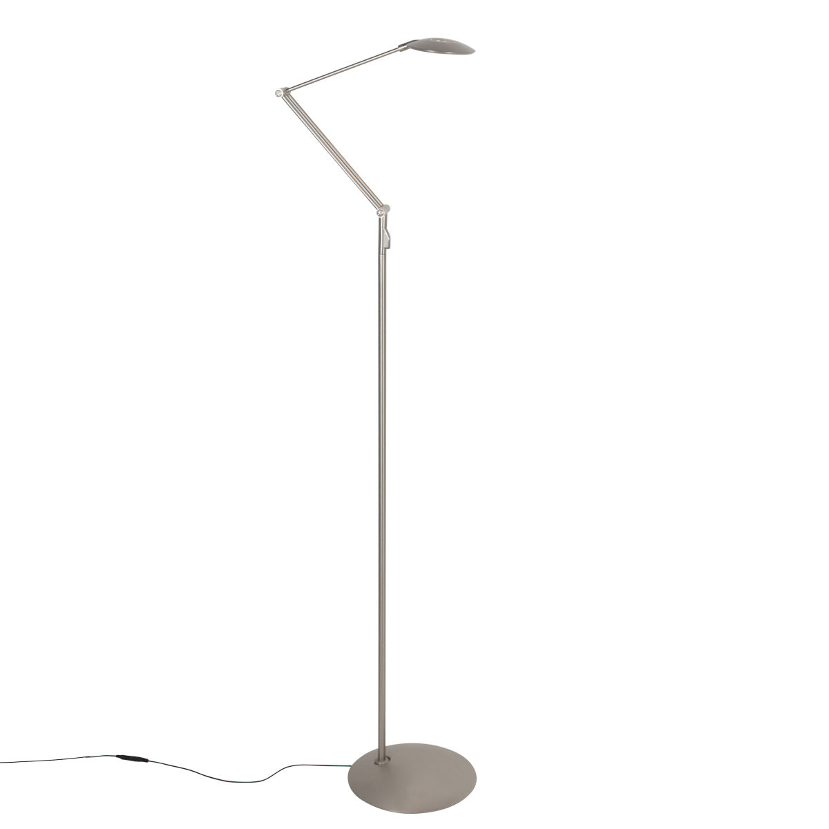 Stalen vloerlamp Zenith 2 4391ST met afstandsbediening