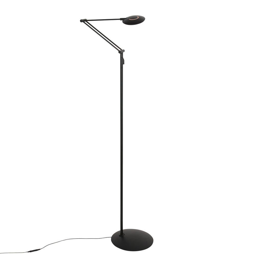 Vloerlamp Zenith 2 4391ZW zwart dimbaar en instelbaar licht