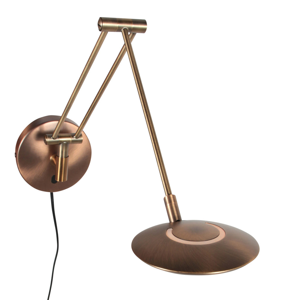 Bronzen wandlamp Zenith 2 4392BR kleurinstelbaar