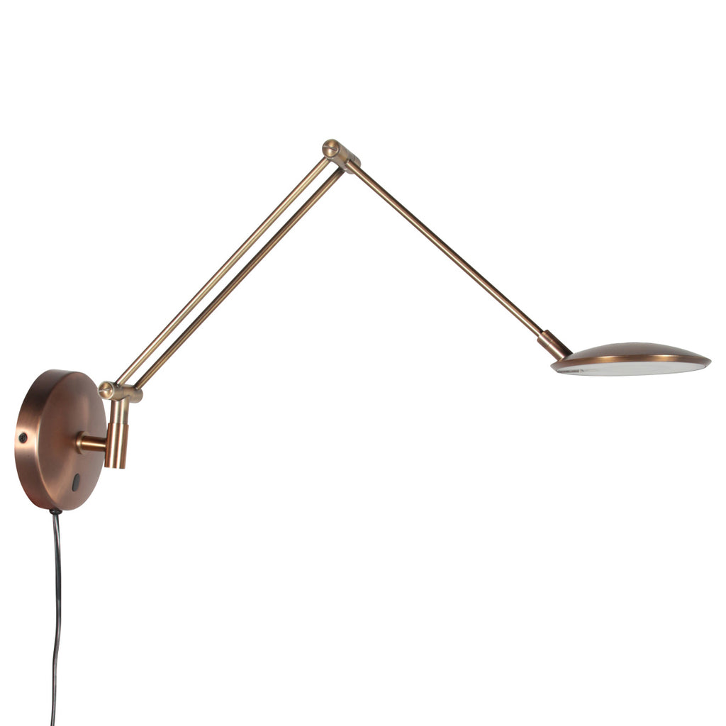Bronzen wandlamp Zenith 2 4392BR kleurinstelbaar