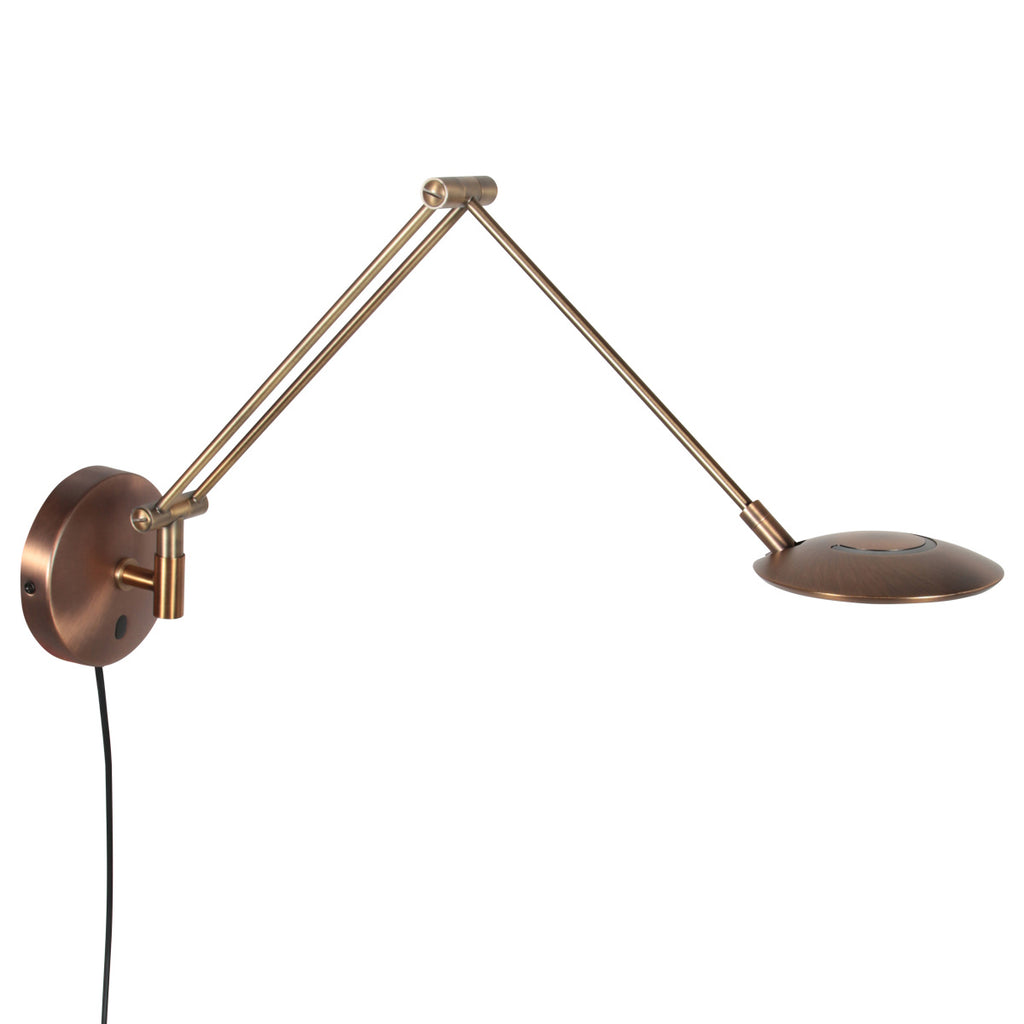 Bronzen wandlamp Zenith 2 4392BR kleurinstelbaar